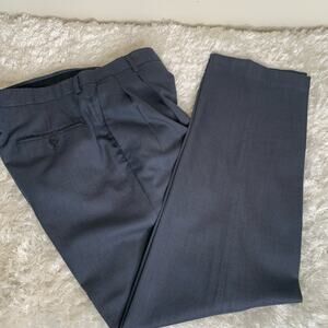 Claiborne Smokey Blue Trousers Pleat Front Sz 32 x 32